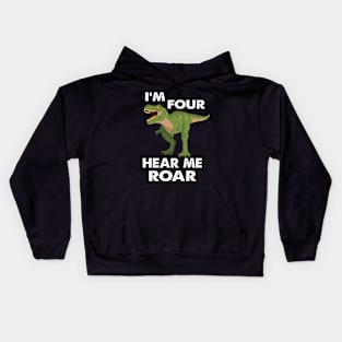 Four Birthday Kids Hoodie